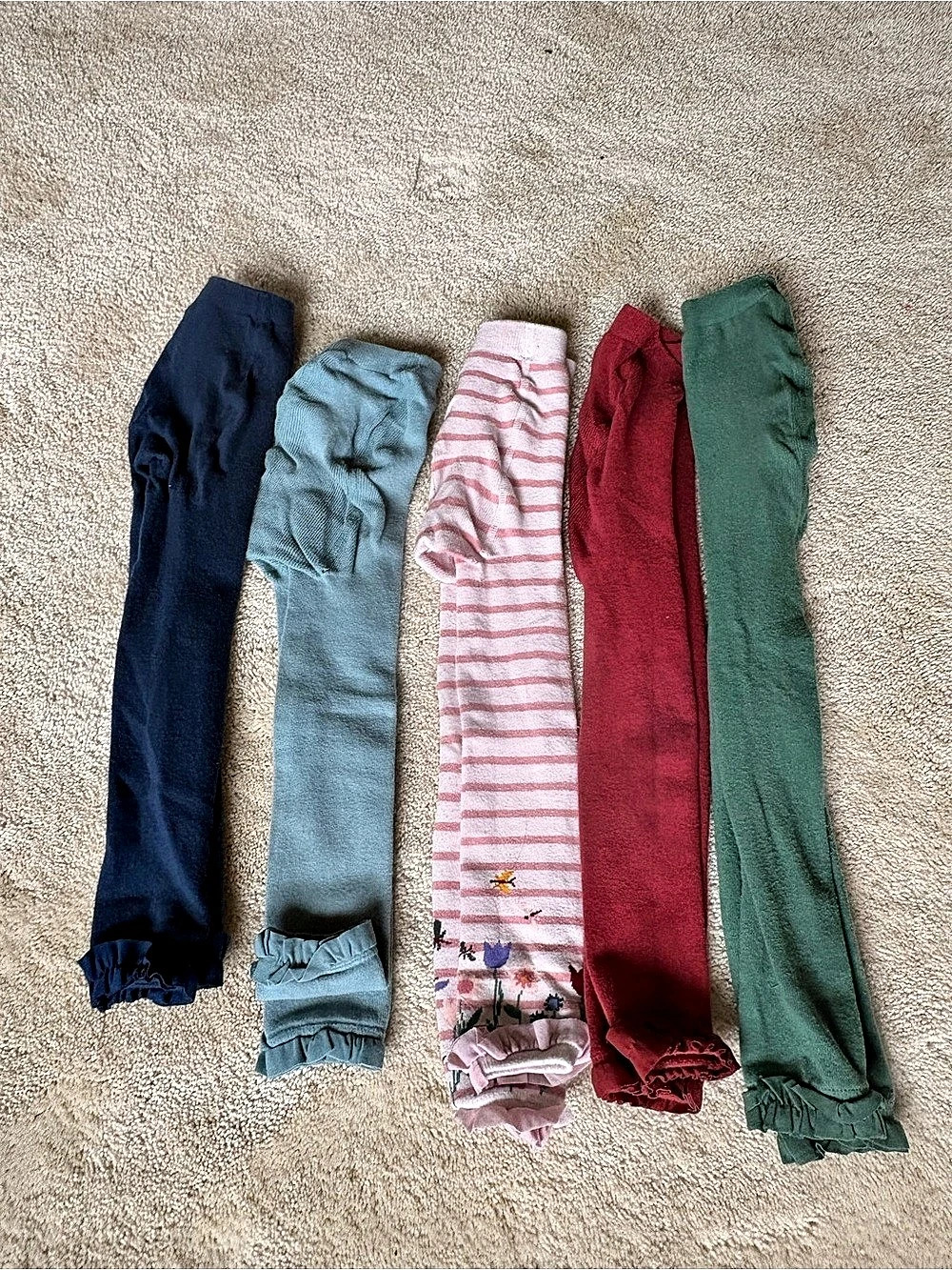 Ruffle butts leggings/ tights bundle